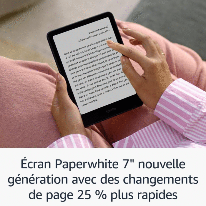 Liseuse Kindle Paperwhite (12e génération 2024) – Liseuse officielle Kindle avec écran 7 pouces haute définition, éclairage ajustable et étanchéité – Image 5