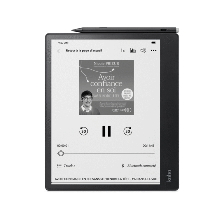 Liseuse Kobo Elipsa 2E – Liseuse officielle Kobo grand format avec stylet pour lecture et prise de notes
