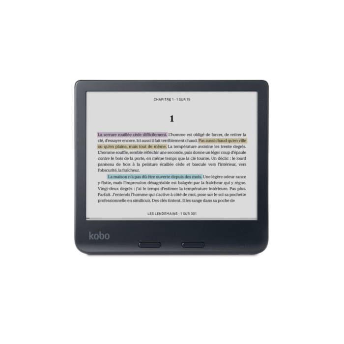 Kobo Libra Colour | Liseuse électronique | Écran E Ink Kaleido 3 couleur anti-reflets 7 pouces | Option mode sombre | Livres audio | Étanche | Noir – Image 4