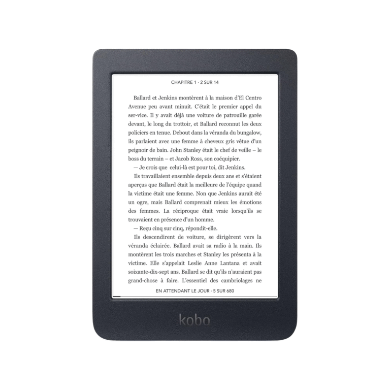 Liseuse Kobo Nia – Liseuse officielle Kobo compacte et abordable pour lecture confortable