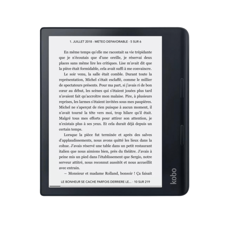 Liseuse Kobo Sage – Liseuse officielle Kobo avec écran tactile 8 pouces haute définition et stylet compatible